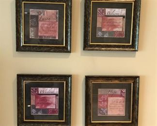 4 PIECE ARTWORK