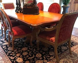 DINING ROOM TABLE WITH 6 CHAIRS BY CENTURY