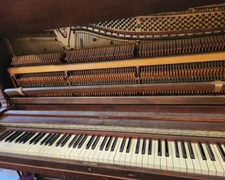 Marshall & Wendell Upright Antique Piano 