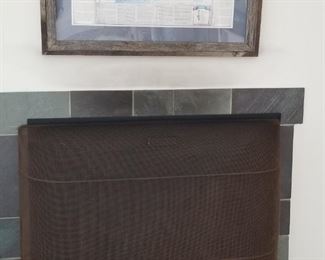 Art; very nice gas fireplace insert