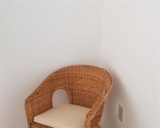 Wicker chairs - two available