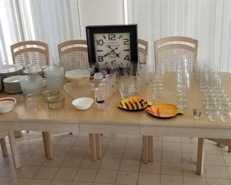 Pretty dishes, glassware & serve ware