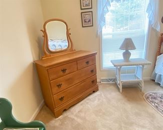 refinished maple dresser (mirror optional - did not come together)
