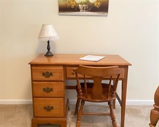 maple desk and chair