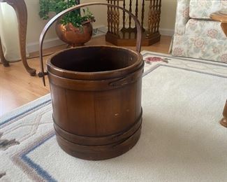 Early American  wood bucket