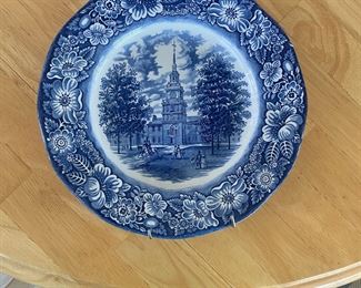 Liberty Blue plate