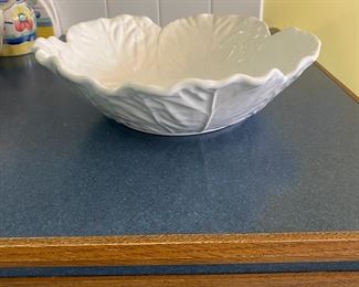 Bordallo Pinheiro White Cabbage Serving Bowl