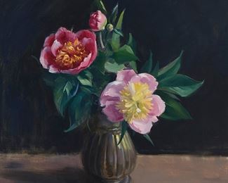 15
Marie Goth
1887-1975
Floral Still Life
Oil on canvas
Signed lower right: Marie Goth
28" H x 24.5" W
Estimate: $2,000 - $4,000