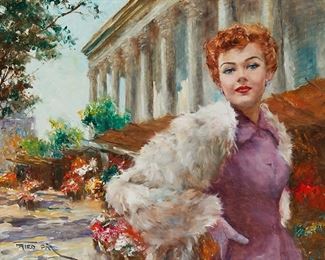 17
Pal Fried
1893-1976
"Blanche"
Oil on canvas
Signed lower left: Fried Pal; titled verso
24" H x 30" W
Estimate: $1,000 - $1,500