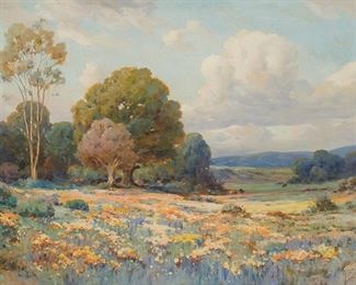 94
Angel Espoy
1879-1963
Landscape With Wildflower Meadow
Oil on canvas
Signed lower right: A. Espoy
30" H x 40" W
Estimate: $5,000 - $7,000