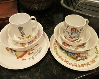 Vintage melamine sets