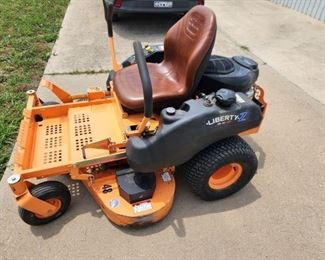 Scag Liberty zero turn mower, $3200, subject to early sale, as is the car