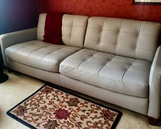 86"x39" Italian Leather Natuzzi Edition 