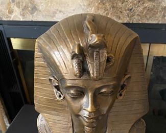 Austin Productions Egyptian Revival Style Ceramic Pharaoh Bust