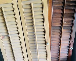Collection of Vintage Wooden Shutters