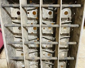 Vintage Aluminum 7up Crate