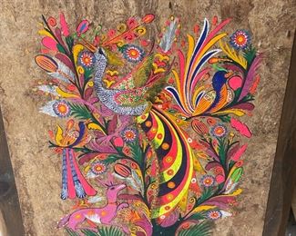 Mid Century Hand Painted Artwork