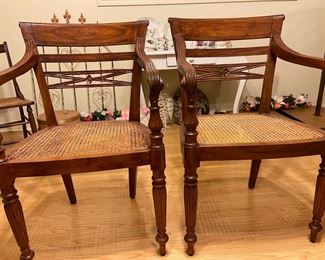 Pair of Lovely Chairs with Cane Seats