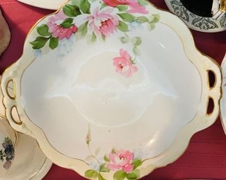 Hand Painted Bowl with Handles