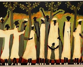 Signed & Numbered (31/100) “Picking Pecans” by William Hemmerling 