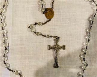 Vintage Crystal Rosary