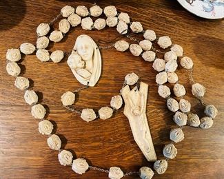 Large Vintage Wall Rosary