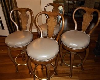 4 Swivel Bar Height Stools