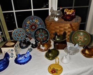 Collection of Vintage Hen on Nest dishes