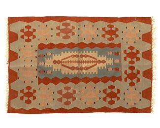 HandMade Flat Weave Rug from Larry McMurtrys estate