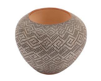 Melissa Concho Antonio NM, Acoma Black on White Olla
