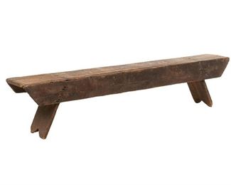 Rustic Farmhouse Bench from the Estate of author Lary McMurtry