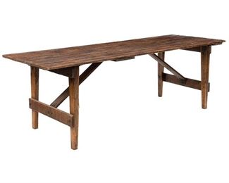 Rustic Folding Farm Table from Larry McMurtrys estate