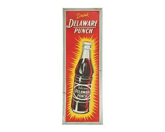 Vintage Delaware Punch Advertising Sign