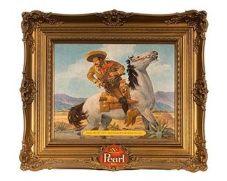 Vintage Pearl Beer Bar Advertisement