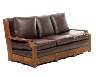 A. Brandt Fort Worth, TX Ranch Oak Couch
