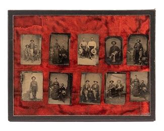 Collection of 10 19th C. Tintypes