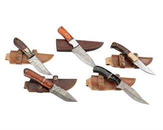 Damascus Style Hunting Knives