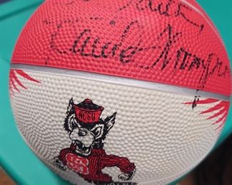 Autographed NC State David Thompson Basketball