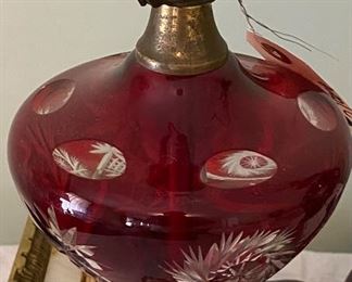Vintage Ruby Lamp