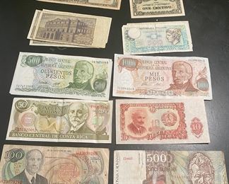 Vintage Foreign Money