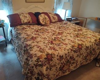 King Size Bed with Almost New Mattresses