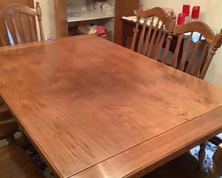 Dining room table with two leaves