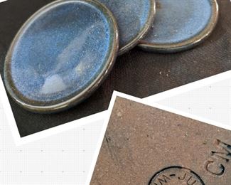 1994 Jugtown Ware Pottery Coasters (Set of 4)