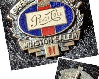 Pepsi-Cola 11 Year Sterling Safety Pin