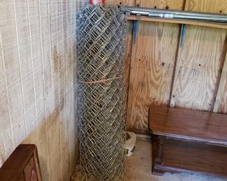 Large roll of chainlink fencing 