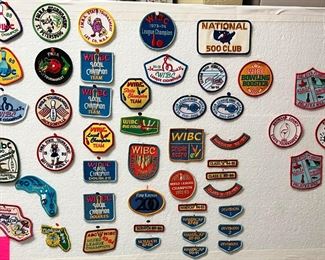 Large collection of WBA patches and pins -- very collectible
