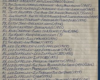 Page 3 of 5 of the Albums list 