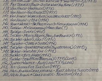 Page 5 of the Albums list 