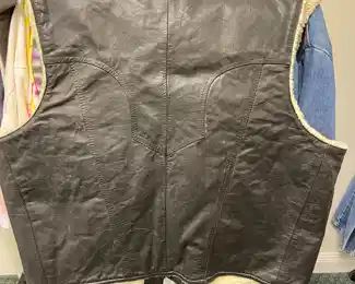 Detail pic, leather vest 