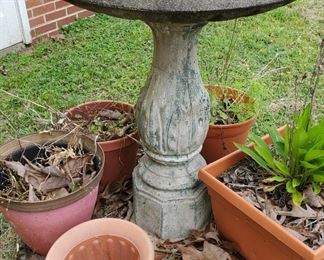 Concrete Birdbath